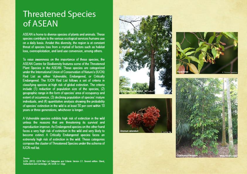 ASEAN WIldlife: Threatened Plant Species of ASEAN