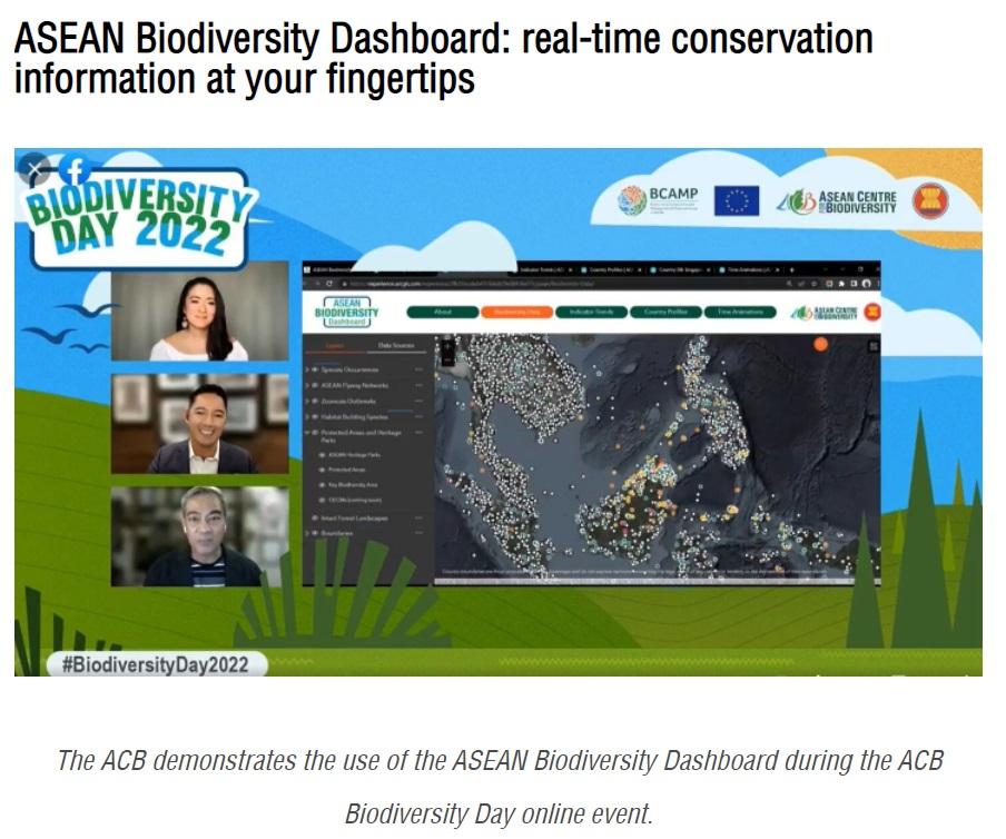 ASEAN Biodiversity Dashboard: real-time conservation information at your fingertips