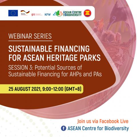 Sustainable Financing for ASEAN Heritage Parks Session 3: Potential Sources of Sustainable Financing for AHPs and PAs