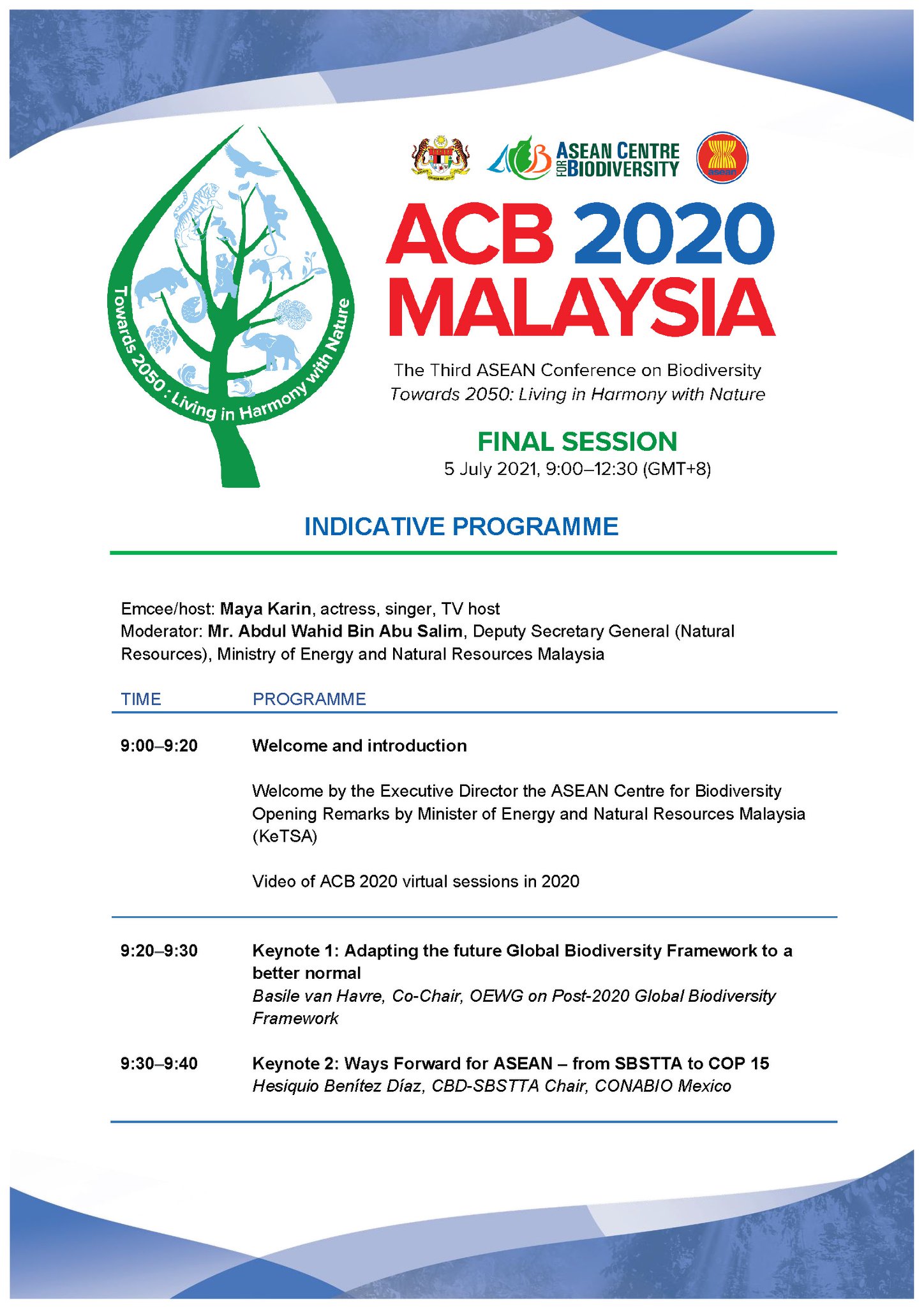 Third ASEAN Conference on Biodiversity FINAL SESSION